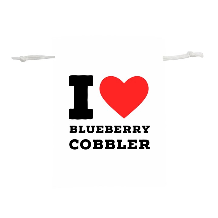 I love blueberry cobbler Lightweight Drawstring Pouch (S)