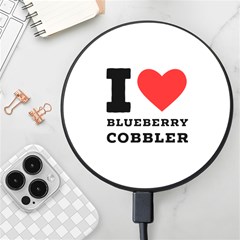 I Love Blueberry Cobbler Wireless Fast Charger(black) by ilovewhateva