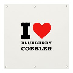 I Love Blueberry Cobbler Banner And Sign 3  X 3  by ilovewhateva