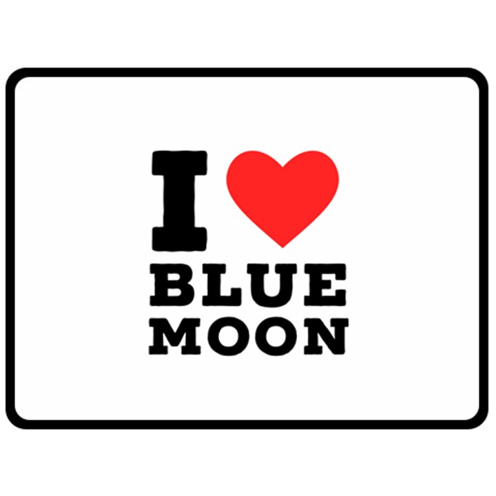 I love blue moon Fleece Blanket (Large)