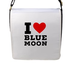 I Love Blue Moon Flap Closure Messenger Bag (l) by ilovewhateva