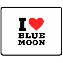 I Love Blue Moon Two Sides Fleece Blanket (medium) by ilovewhateva