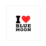 I love blue moon Square Satin Scarf (30  x 30 ) Front