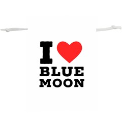 I Love Blue Moon Lightweight Drawstring Pouch (xl) by ilovewhateva