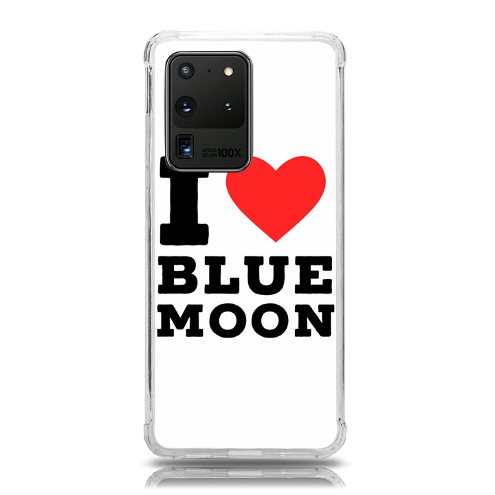 I love blue moon Samsung Galaxy S20 Ultra 6.9 Inch TPU UV Case