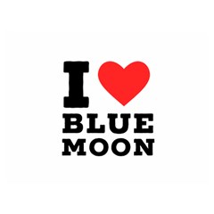 I Love Blue Moon Two Sides Premium Plush Fleece Blanket (extra Small) by ilovewhateva