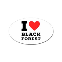 I Love Black Forest Sticker (oval) by ilovewhateva