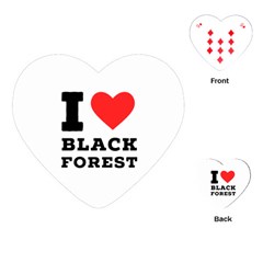 I Love Black Forest Playing Cards Single Design (heart) by ilovewhateva