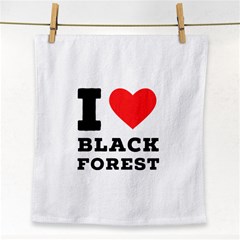 I Love Black Forest Face Towel by ilovewhateva