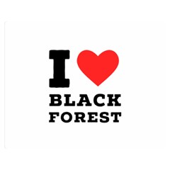 I Love Black Forest Premium Plush Fleece Blanket (medium) by ilovewhateva