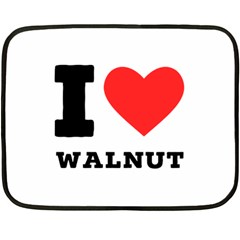 I love walnut Fleece Blanket (Mini)