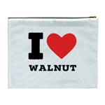 I love walnut Cosmetic Bag (XL) Back