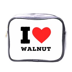 I love walnut Mini Toiletries Bag (One Side)