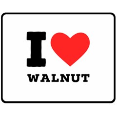 I Love Walnut Fleece Blanket (medium) by ilovewhateva