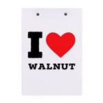 I love walnut A5 Acrylic Clipboard Back