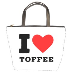 I Love Toffee Bucket Bag by ilovewhateva