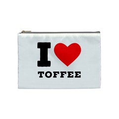 I Love Toffee Cosmetic Bag (medium) by ilovewhateva