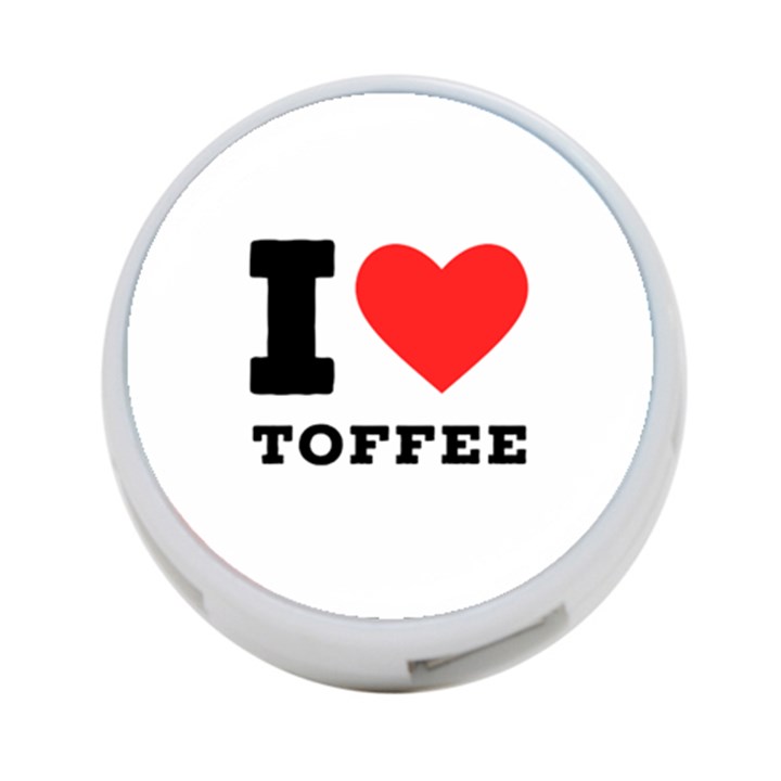 I love toffee 4-Port USB Hub (Two Sides)