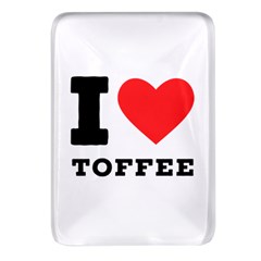 I Love Toffee Rectangular Glass Fridge Magnet (4 Pack)