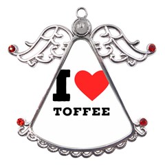 I Love Toffee Metal Angel With Crystal Ornament by ilovewhateva