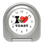 I love toast Travel Alarm Clock Front