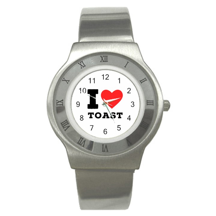 I love toast Stainless Steel Watch