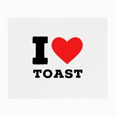 I Love Toast Small Glasses Cloth (2 Sides) by ilovewhateva