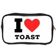 I Love Toast Toiletries Bag (one Side) by ilovewhateva