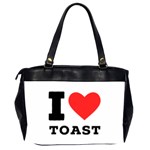 I love toast Oversize Office Handbag (2 Sides) Back