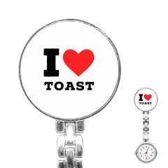 I Love Toast Stainless Steel Nurses Watch by ilovewhateva