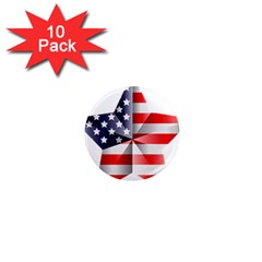 United States Of America Flag Of The United States Independence Day 1  Mini Magnet (10 Pack)  by danenraven