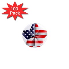 United States Of America Flag Of The United States Independence Day 1  Mini Magnets (100 Pack)  by danenraven