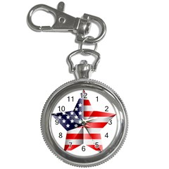 United States Of America Flag Of The United States Independence Day Key Chain Watches by danenraven