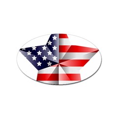 United States Of America Flag Of The United States Independence Day Sticker Oval (100 Pack) by danenraven