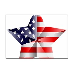 United States Of America Flag Of The United States Independence Day Sticker A4 (10 Pack)