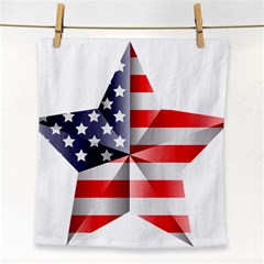 United States Of America Flag Of The United States Independence Day Face Towel by danenraven