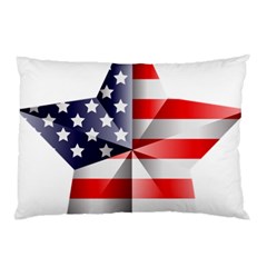 United States Of America Flag Of The United States Independence Day Pillow Case by danenraven