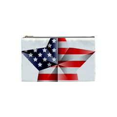 United States Of America Flag Of The United States Independence Day Cosmetic Bag (small) by danenraven