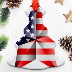 United States Of America Flag Of The United States Independence Day Ornament (christmas Tree)  by danenraven