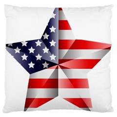 United States Of America Flag Of The United States Independence Day Large Cushion Case (one Side) by danenraven