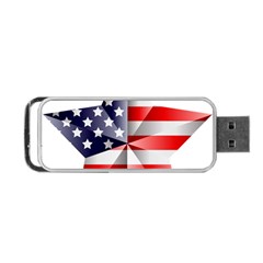 United States Of America Flag Of The United States Independence Day Portable Usb Flash (two Sides) by danenraven