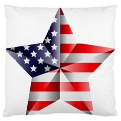 United States Of America Flag Of The United States Independence Day Large Premium Plush Fleece Cushion Case (one Side) by danenraven