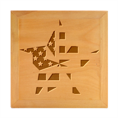 United States Of America Flag Of The United States Independence Day Wood Photo Frame Cube by danenraven