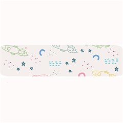 Spaceship Pattern Star Large Bar Mat by danenraven