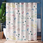 Spaceship Pattern Star Shower Curtain 60  x 72  (Medium)  60 x72  Curtain