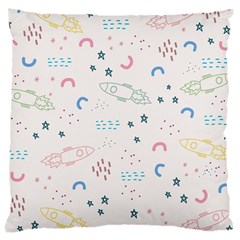 Spaceship Pattern Star Large Cushion Case (one Side) by danenraven