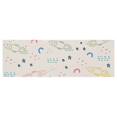 Spaceship Pattern Star Banner And Sign 12  X 4  by danenraven