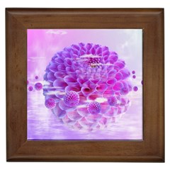 Dahlia Blossom Bloom Dahlias Fall Framed Tile by danenraven