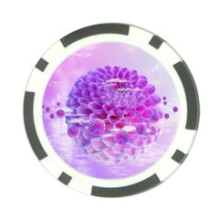 Dahlia Blossom Bloom Dahlias Fall Poker Chip Card Guard by danenraven