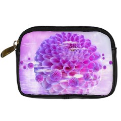 Dahlia Blossom Bloom Dahlias Fall Digital Camera Leather Case by danenraven